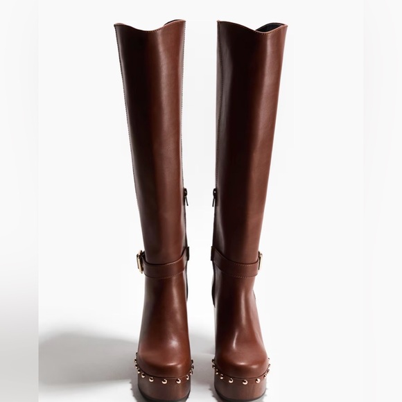 H&M Shoes - H&M knee high boots studded 7